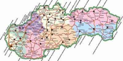 Slovakia du lịch bản đồ