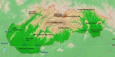 Bản đồ của venezuela núi